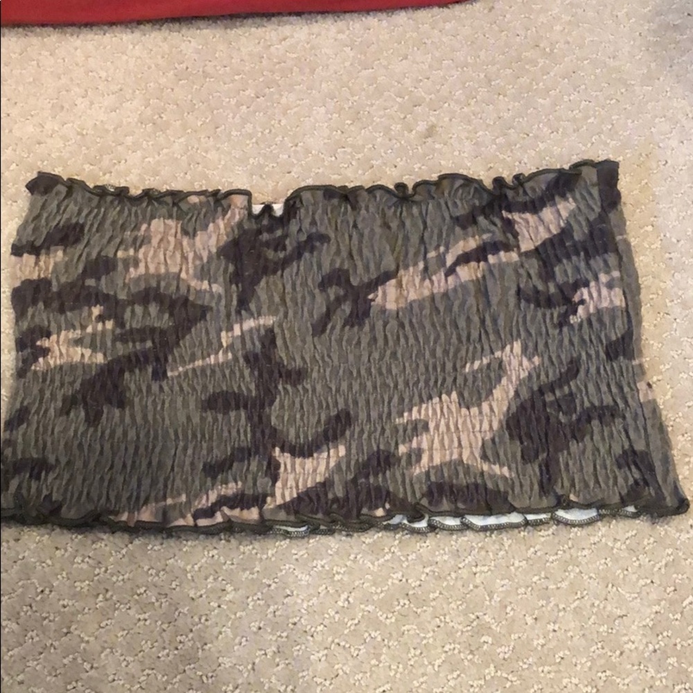 Camo tube top